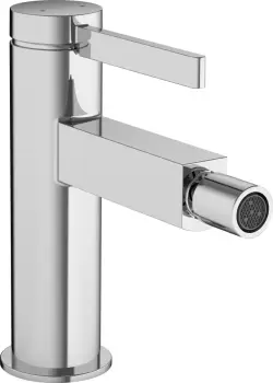 Baterie bideu Hansgrohe Finoris ventil push-open crom imagine