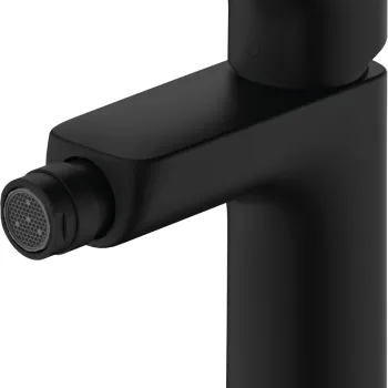Baterie bideu Hansgrohe Logis 100 ventil pop-up negru mat imagine