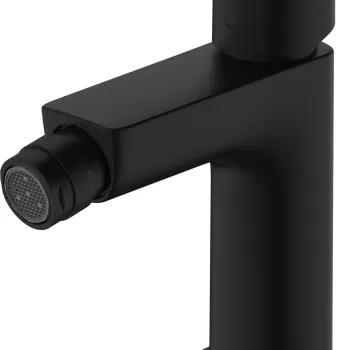 Baterie bideu Hansgrohe Logis 110 ventil pop-up negru mat imagine