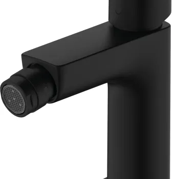 Baterie bideu Hansgrohe Logis 110 ventil pop-up negru mat imagine