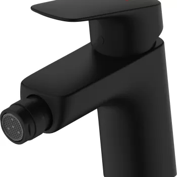 Baterie bideu Hansgrohe Logis 70 ventil pop-up negru mat imagine