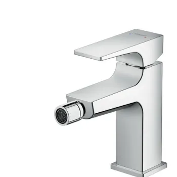 Baterie bideu Hansgrohe Metropol cu ventil push-open imagine