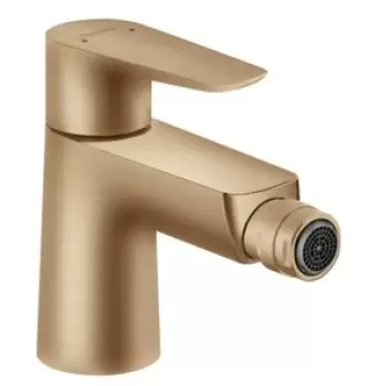 Baterie bideu Hansgrohe Talis E cu ventil pop-up bronz periat imagine
