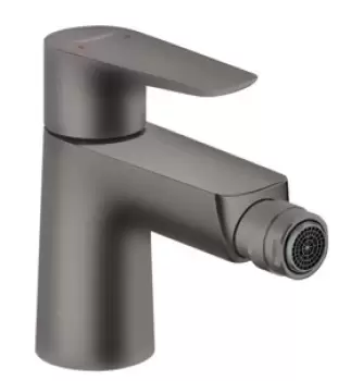 Baterie bideu Hansgrohe Talis E cu ventil pop-up negru periat imagine