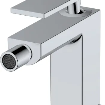 Baterie bideu Hansgrohe Tecturis E ventil pop-up crom imagine