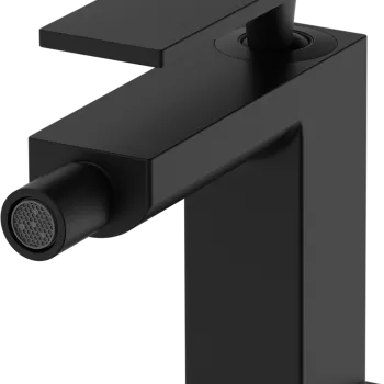 Baterie bideu Hansgrohe Tecturis E ventil pop-up negru mat imagine