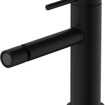 Baterie bideu Hansgrohe Tecturis S ventil pop-up inclus negru mat imagine
