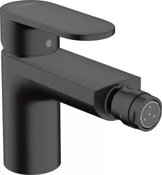 Baterie bideu Hansgrohe Vernis Blend cu ventil pop-up negru mat imagine