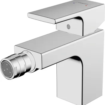 Baterie bideu Hansgrohe Vernis Shape cu ventil pop-up crom imagine
