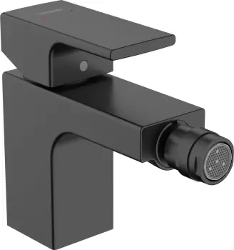 Baterie bideu Hansgrohe Vernis Shape cu ventil pop-up negru mat imagine