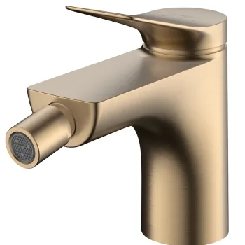 Baterie bideu Hansgrohe Vivenis  ventil pop-up  bronz periat imagine