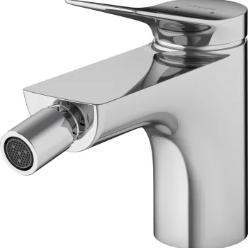 Baterie bideu Hansgrohe Vivenis ventil pop-up crom imagine