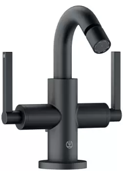 Baterie bideu Kludi Nova Fonte Puristic negru mat imagine