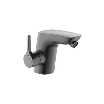Baterie bideu Roca Insignia Cold Start fara ventil brushed titanium black imagine