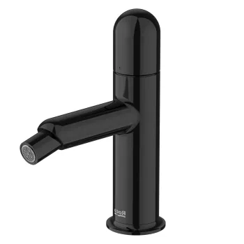 Baterie bideu Roca NU fara ventil maneta dome Titanium Black imagine
