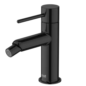 Baterie bideu Roca NU fara ventil maneta pin Titanium Black imagine