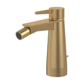 Baterie bideu Villeroy & Boch Conum  ventil pop-up  Brushed Gold imagine