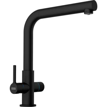 Baterie bucatarie 3 cai Franke Lina Clear Water L Matte Black imagine