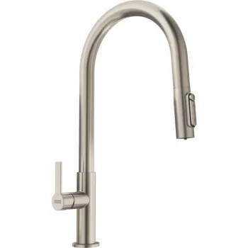 Baterie bucatarie 3 cai Franke Maris Clear Water cu dus extractibil Inox imagine