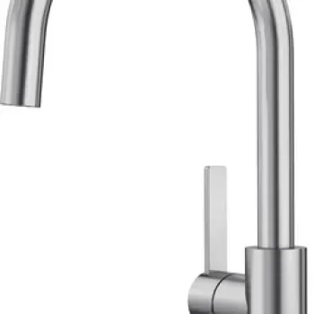 Baterie bucatarie Blanco Candor cu pipa inalta pivotanta inox periat imagine