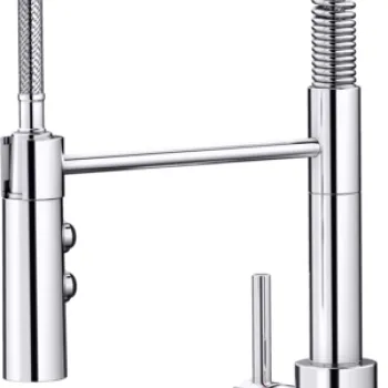 Baterie bucatarie Blanco Catris-S cu pipa flexibila Semi-Profi crom imagine