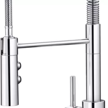 Baterie bucatarie Blanco Catris-S cu pipa flexibila Semi-Profi crom imagine