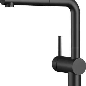 Baterie bucatarie Blanco Linux-S cu dus extractibil negru mat imagine