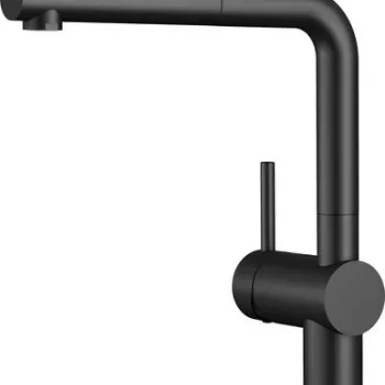 Baterie bucatarie Blanco Linux-S cu dus extractibil negru mat imagine