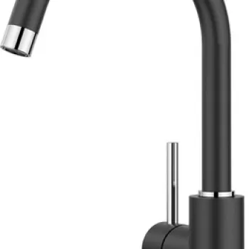 Baterie bucatarie Blanco Mida cu pipa inalta pivotanta antracit imagine