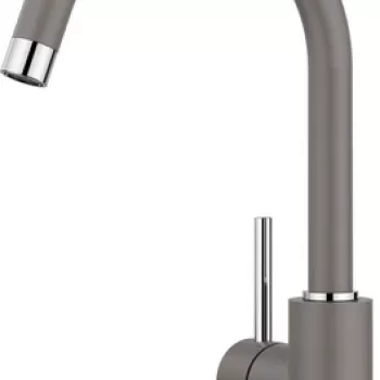 Baterie bucatarie Blanco Mida cu pipa inalta pivotanta gri vulcan imagine