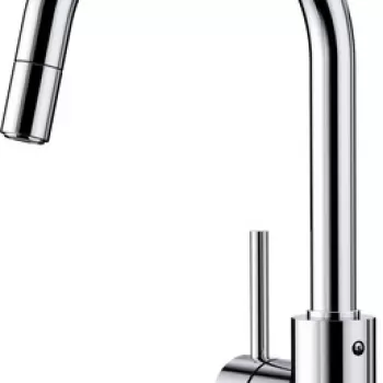 Baterie bucatarie Blanco Mida-S cu dus extractibil crom imagine