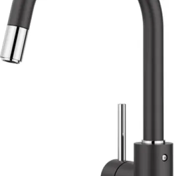 Baterie bucatarie Blanco Mida-S cu dus extractibil negru imagine
