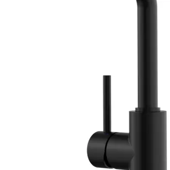 Baterie bucatarie Blanco Mila cu pipa inalta pivotanta negru mat imagine