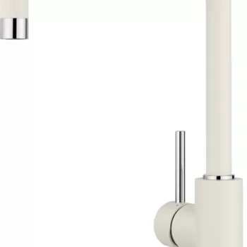 Baterie bucatarie Blanco Mili cu pipa inalta pivotanta alb antic imagine