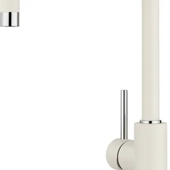 Baterie bucatarie Blanco Mili cu pipa inalta pivotanta alb antic imagine