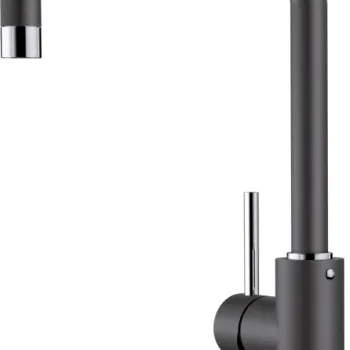 Baterie bucatarie Blanco Mili cu pipa inalta pivotanta antracit imagine