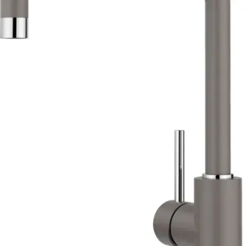 Baterie bucatarie Blanco Mili cu pipa inalta pivotanta gri vulcan imagine