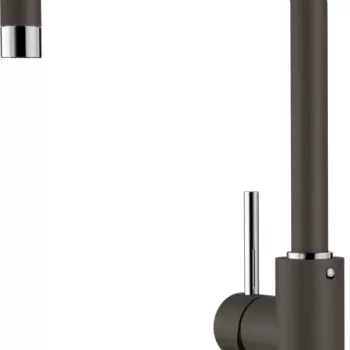 Baterie bucatarie Blanco Mili cu pipa inalta pivotanta maro cafea imagine