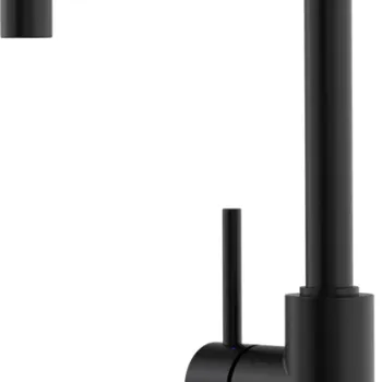 Baterie bucatarie Blanco Mili cu pipa inalta pivotanta negru mat imagine