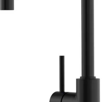 Baterie bucatarie Blanco Mili cu pipa inalta pivotanta negru mat imagine