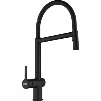 Baterie bucatarie Franke Active Jet dublu Semi-profesionala tip S pipa flexibila Black Matt imagine