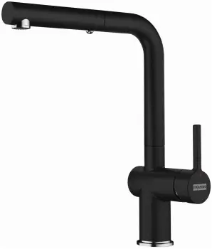 Baterie bucatarie Franke Active Plus cu dus extractibil crom-nero imagine