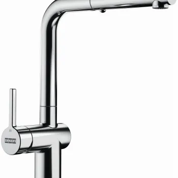 Baterie bucatarie Franke Active Window cu dus extractibil  pentru montare sub fereastra  Crom imagine