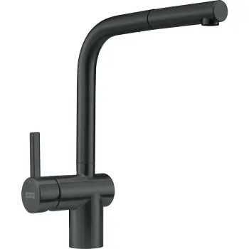 Baterie bucatarie Franke Atlas Neo cu pipa extractibila Industrial Black imagine