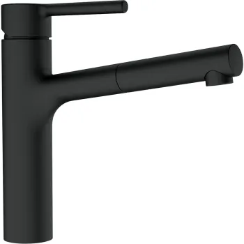 Baterie bucatarie Franke Centro cu pipa extractibila matte black imagine