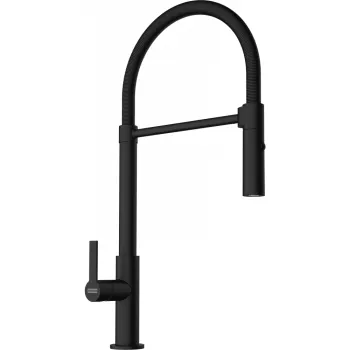 Baterie bucatarie Franke Maris Slim Semi Pro cu pipa flexibila Matte Black imagine