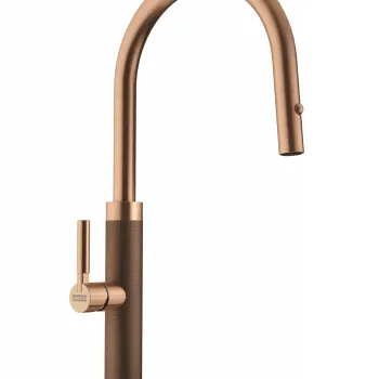 Baterie bucatarie Franke Mythos Masterpiece J cu dus extractibil copper imagine