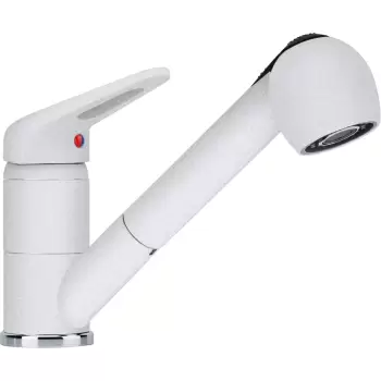 Baterie bucatarie Franke Novara Plus dus extractibil Bianco imagine