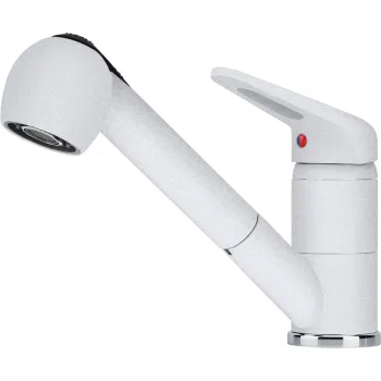 Baterie bucatarie Franke Novara Plus dus extractibil Bianco imagine