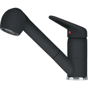 Baterie bucatarie Franke Novara Plus dus extractibil Nero imagine